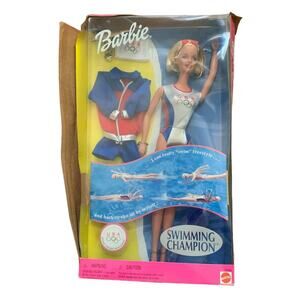 Vintage Mattel 2000 Sydney Olympics Swimming Champion Barbie Doll, NWT